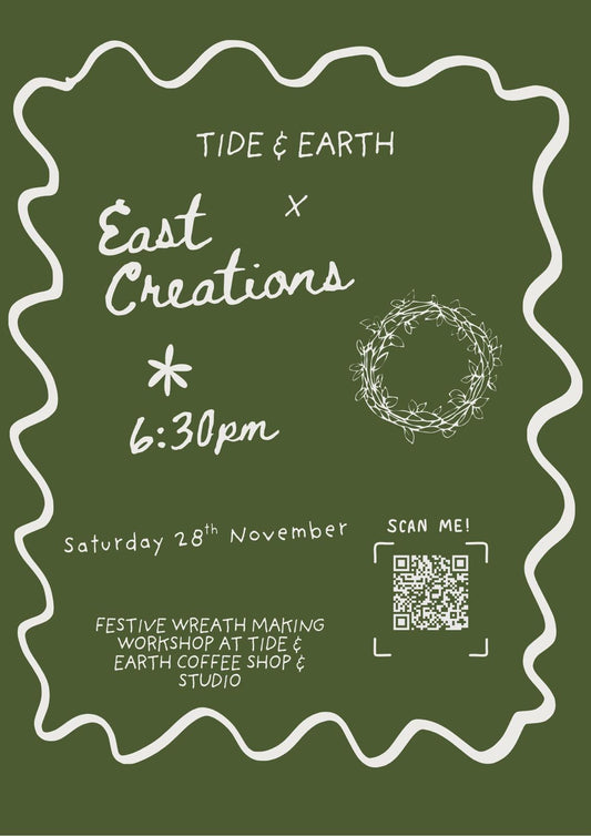 Christmas Wreath Workshop at Tide and Earth Coffee Shop - November 28th