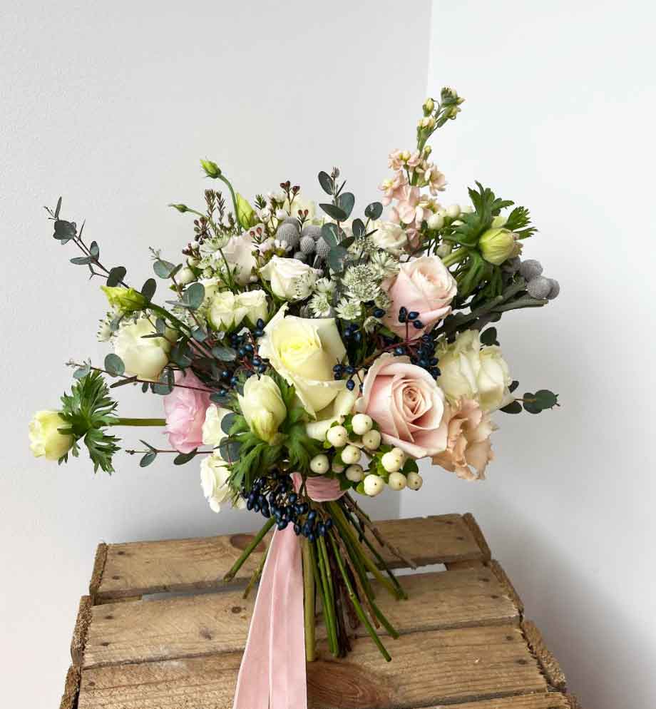 Blush pink and White Bridal Bouquet