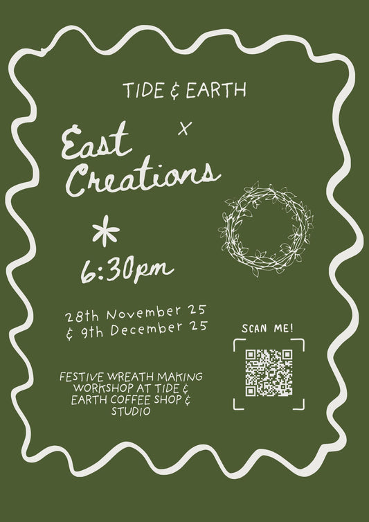 Christmas Wreath Workshop at Tide and Earth Coffee Shop - December 5th